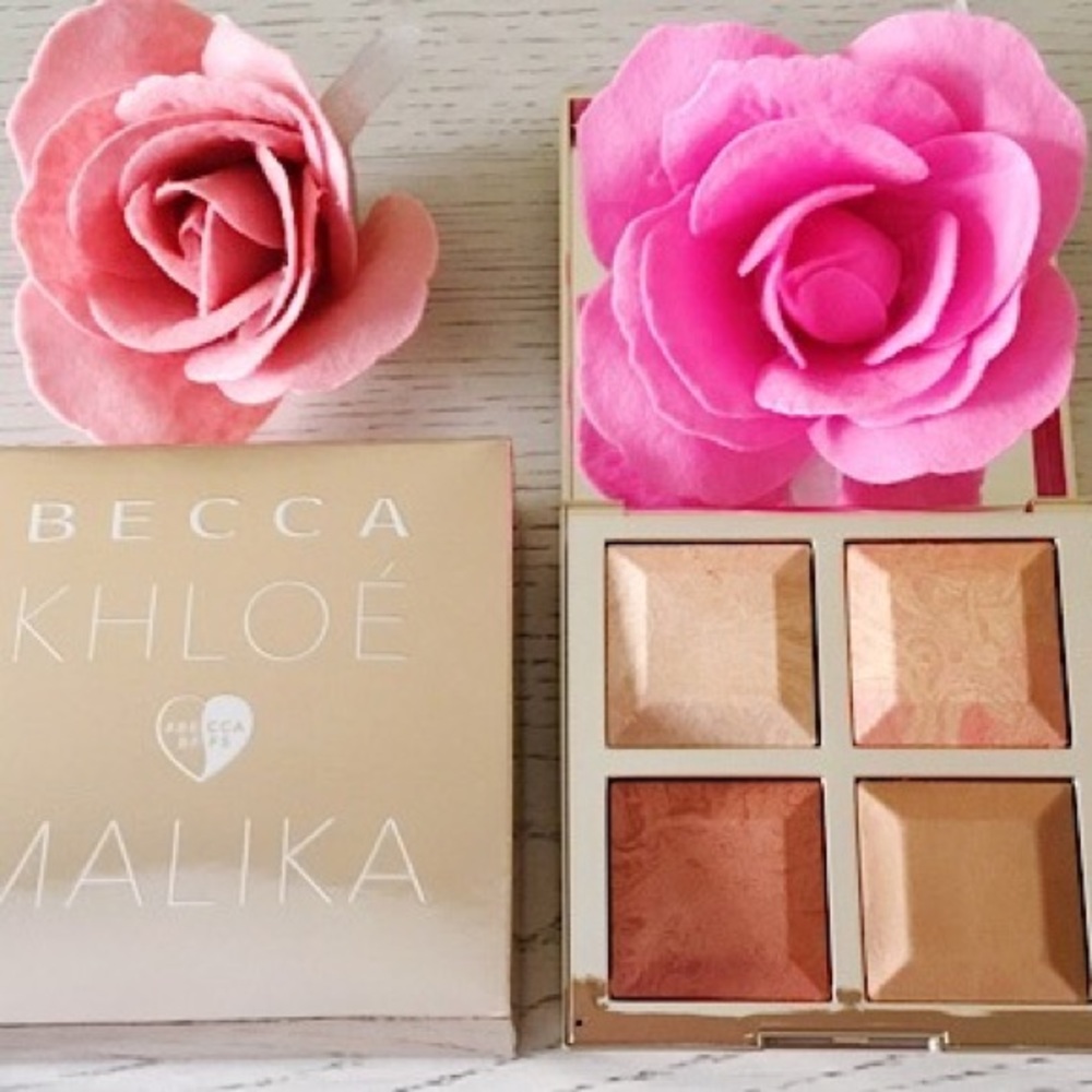 Becca, Khloé K and Malika highlighter